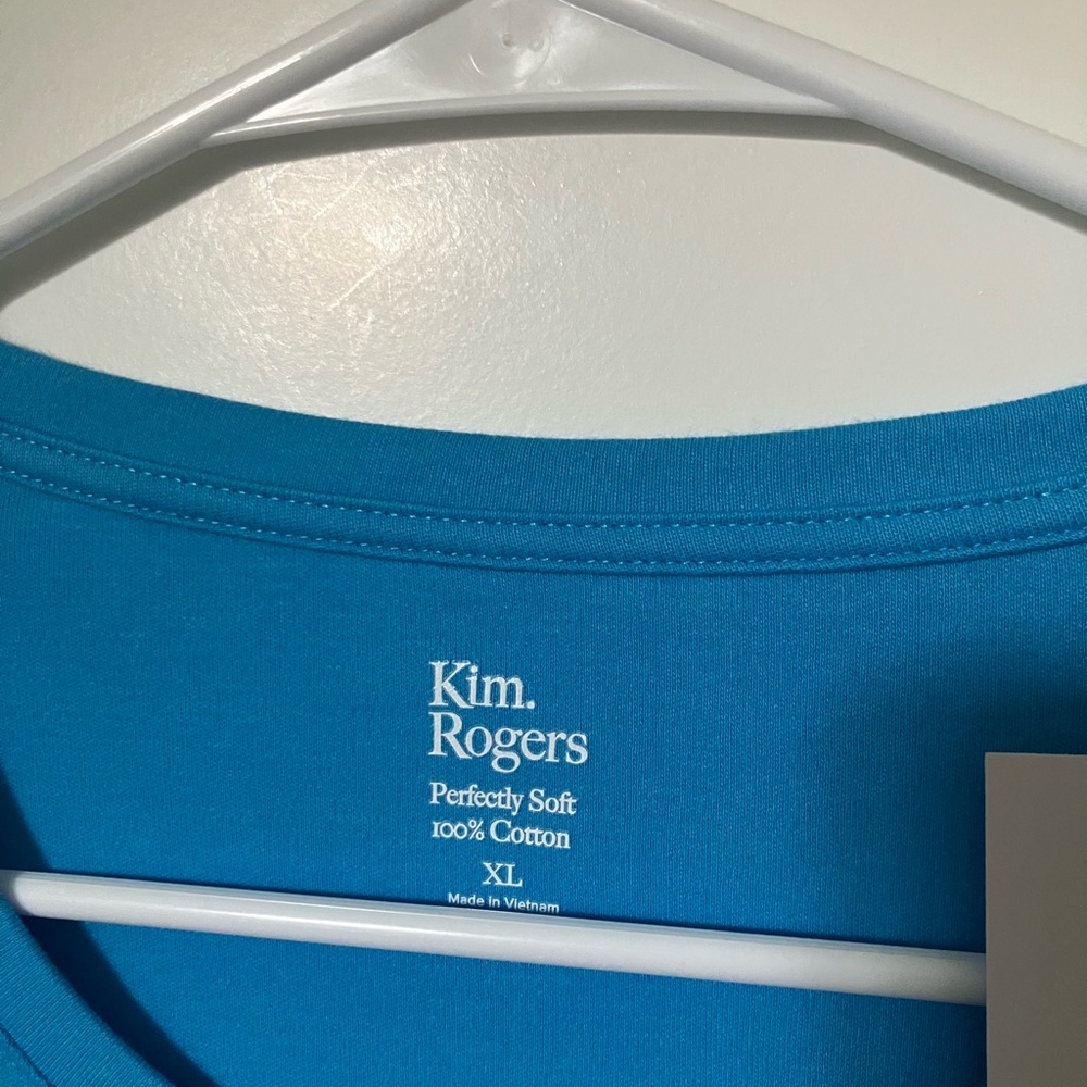 NWT Kim Rogers Womans Elbow Ladder Sleeve Top, 3/4 Sleeve, XL - Picture 8 of 12